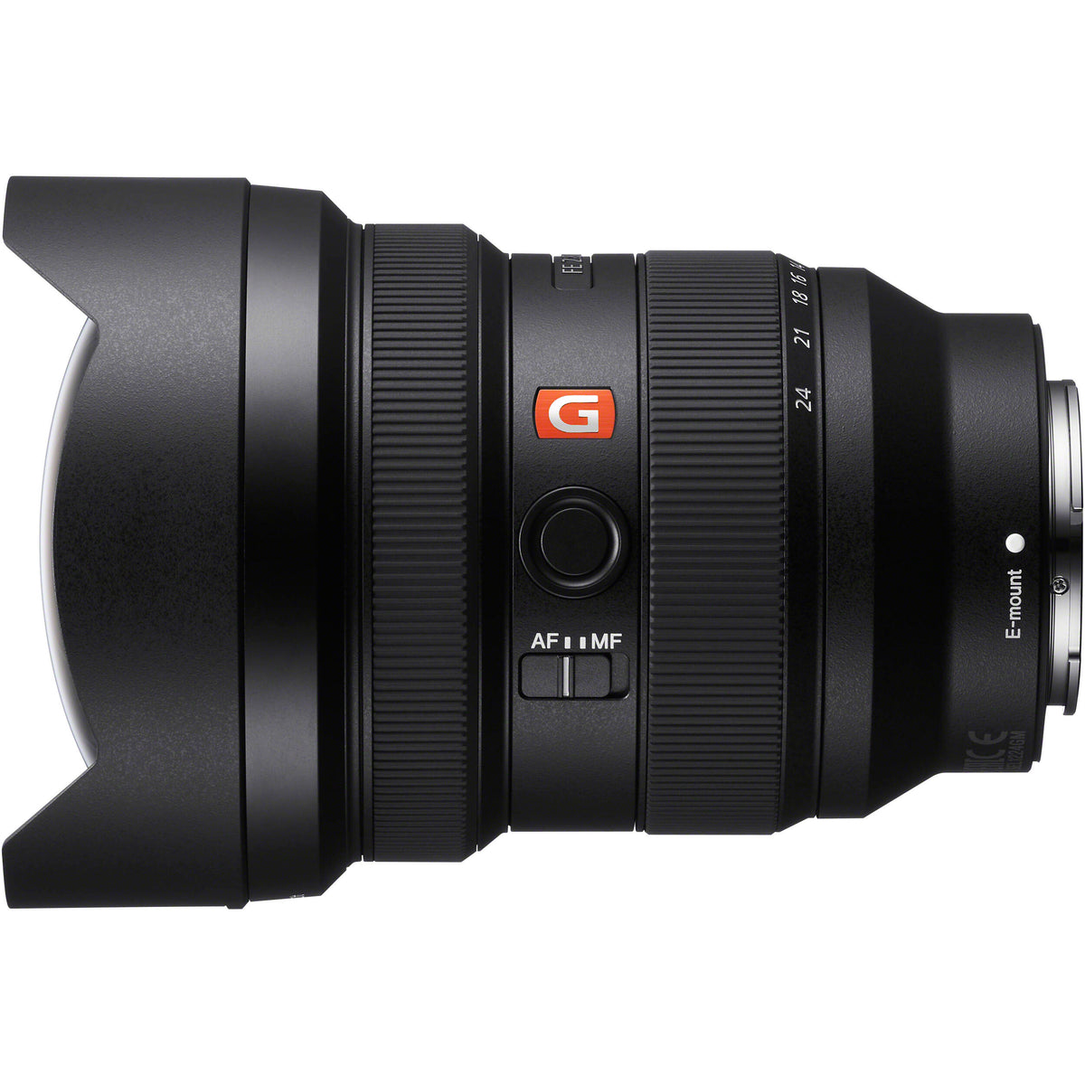 Lente Sony FE 12-24mm f/2.8 GM - vista frontal