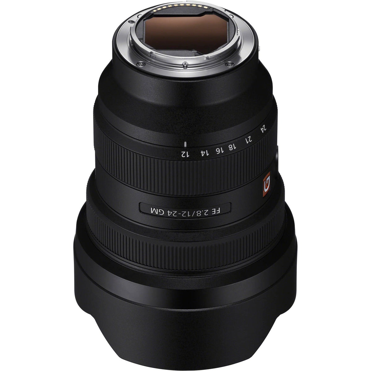 Lente Sony FE 12-24mm f/2.8 GM - vista lateral