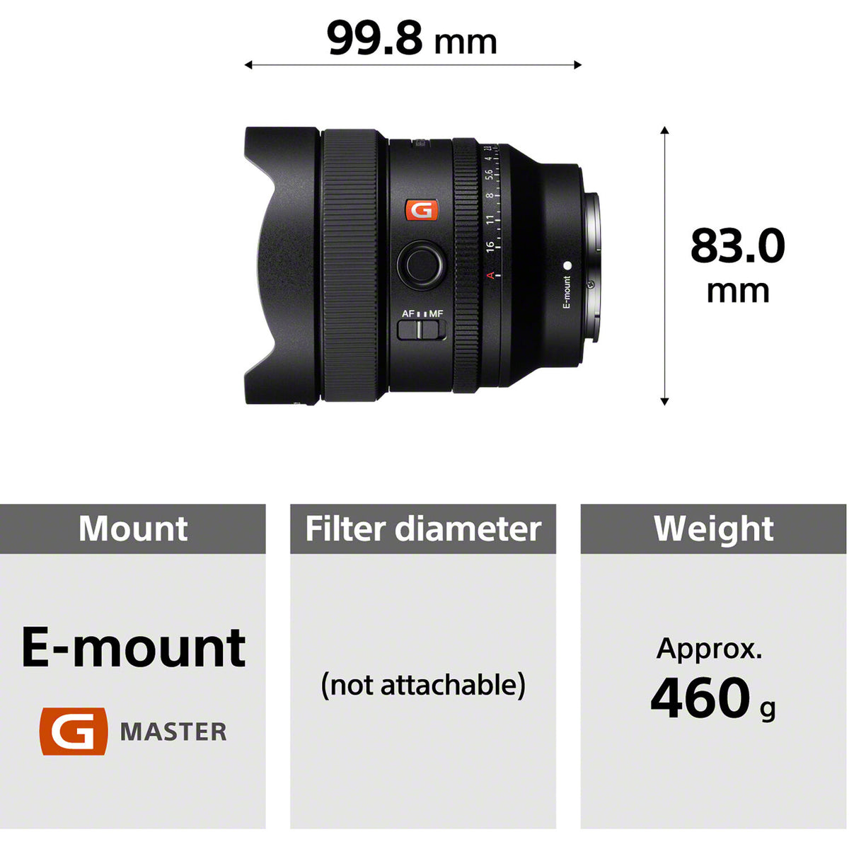 Lente Sony FE 14mm f/1.8 GM - en uso
