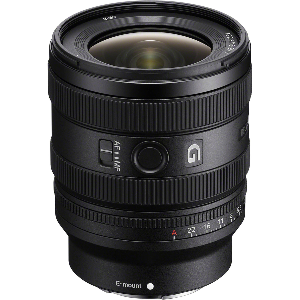 Lente Sony FE 16-25mm f/2.8 G - vista principal