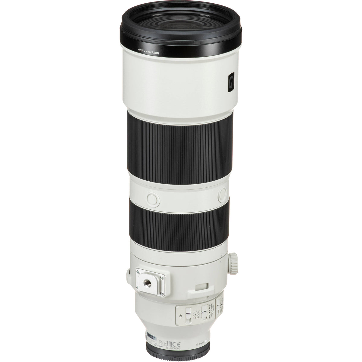 Lente Sony FE 200-600mm f/5.6-6.3 G OSS - puertos y conexiones