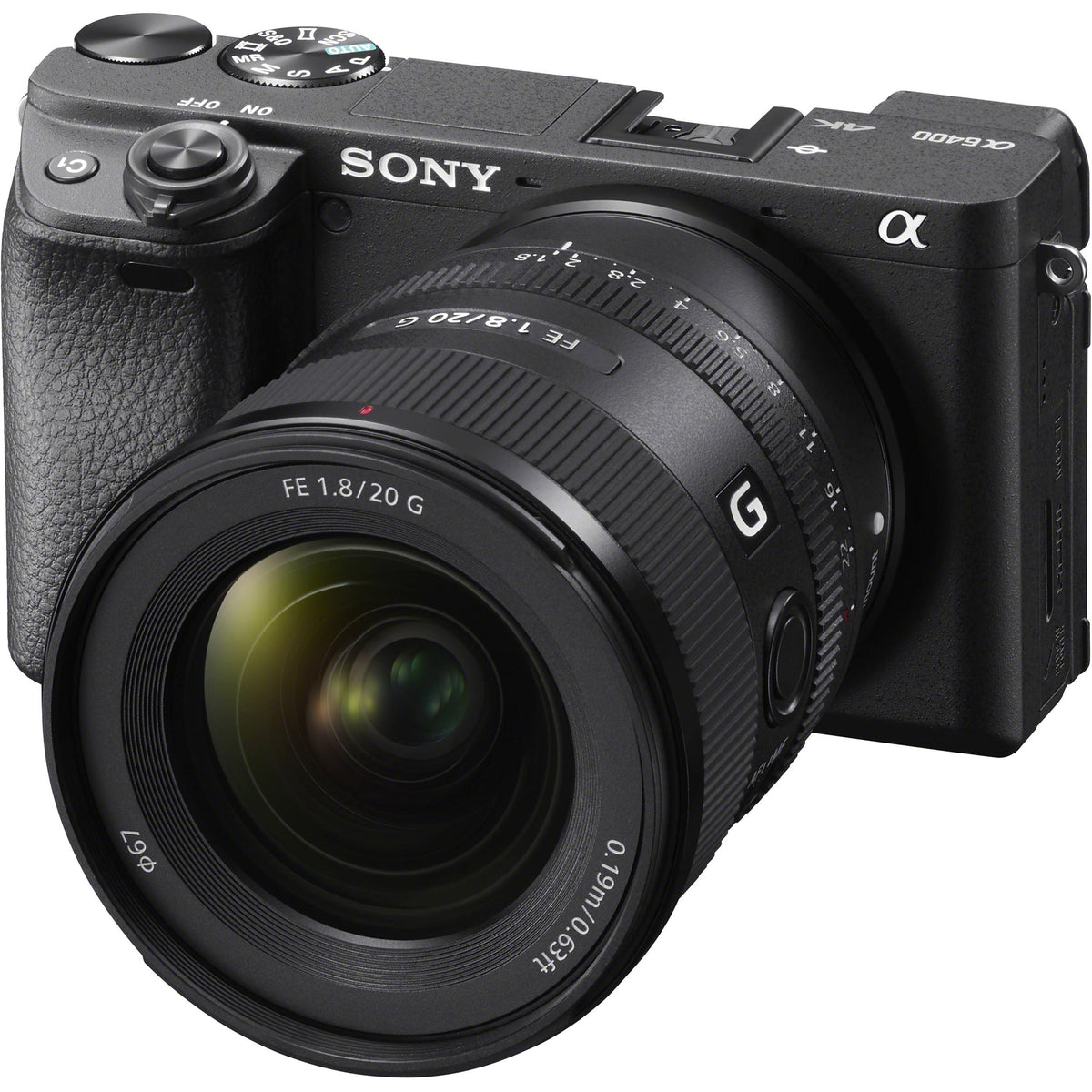 Lente Sony FE 20mm f/1.8 G - vista trasera