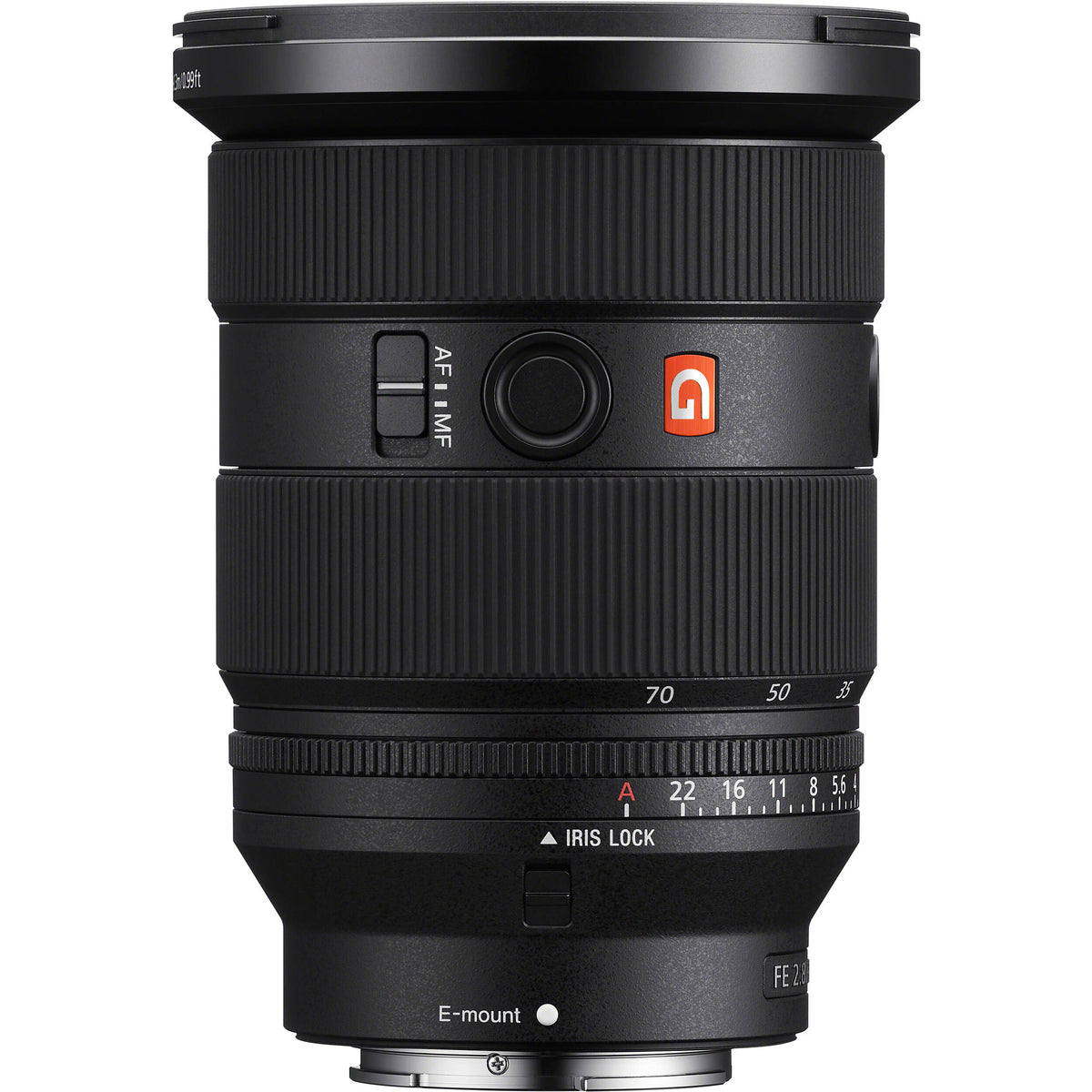Lente Sony FE 24-70mm f/2.8 GM II - vista frontal