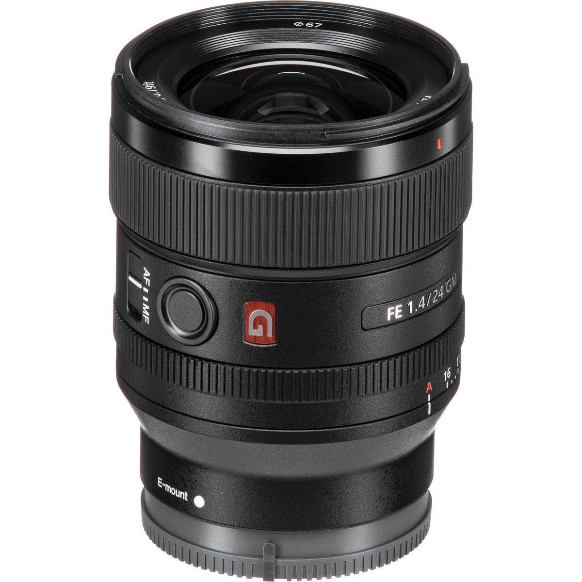 Lente Sony FE 24mm f/1.4 GM - puertos y conexiones