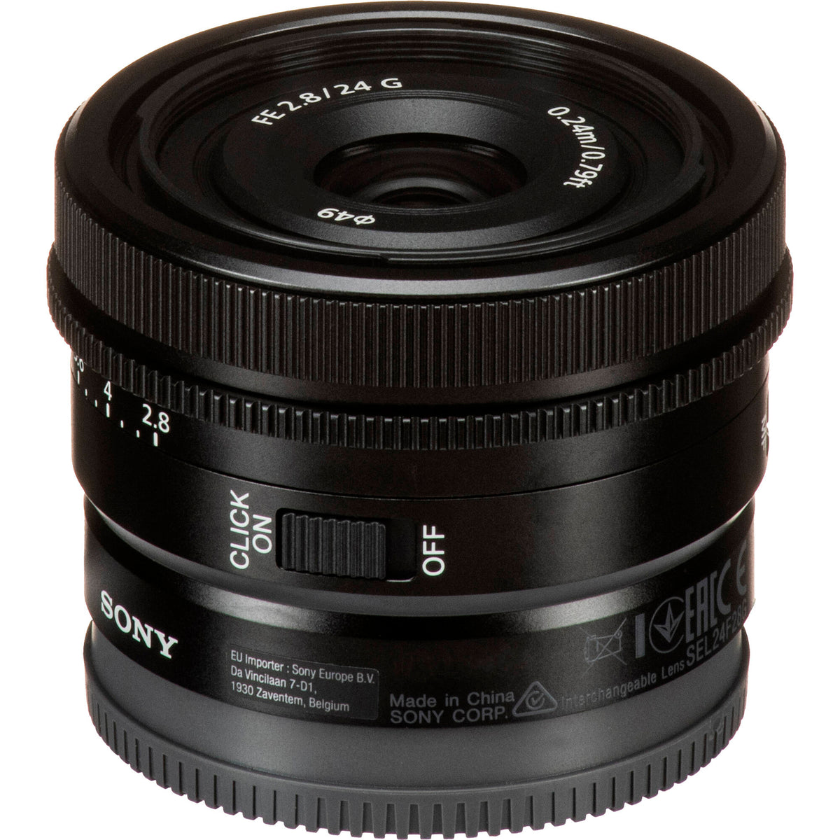 Lente Sony FE 24mm f/2.8 G - en uso