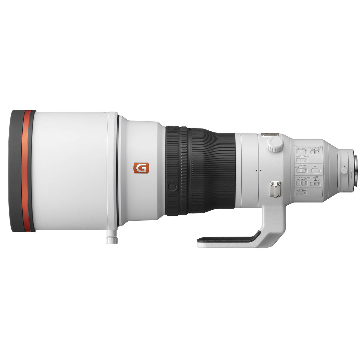 Lente Sony FE 400mm f/2.8 GM OSS - vista trasera