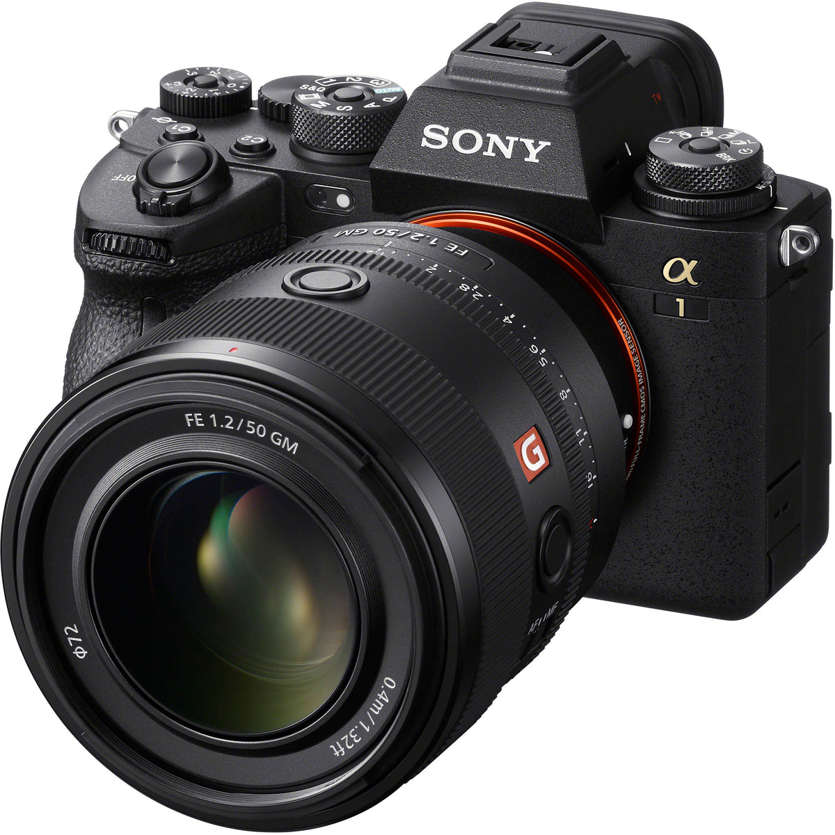 Lente Sony FE 50mm f/1.2 GM - contenido de la caja