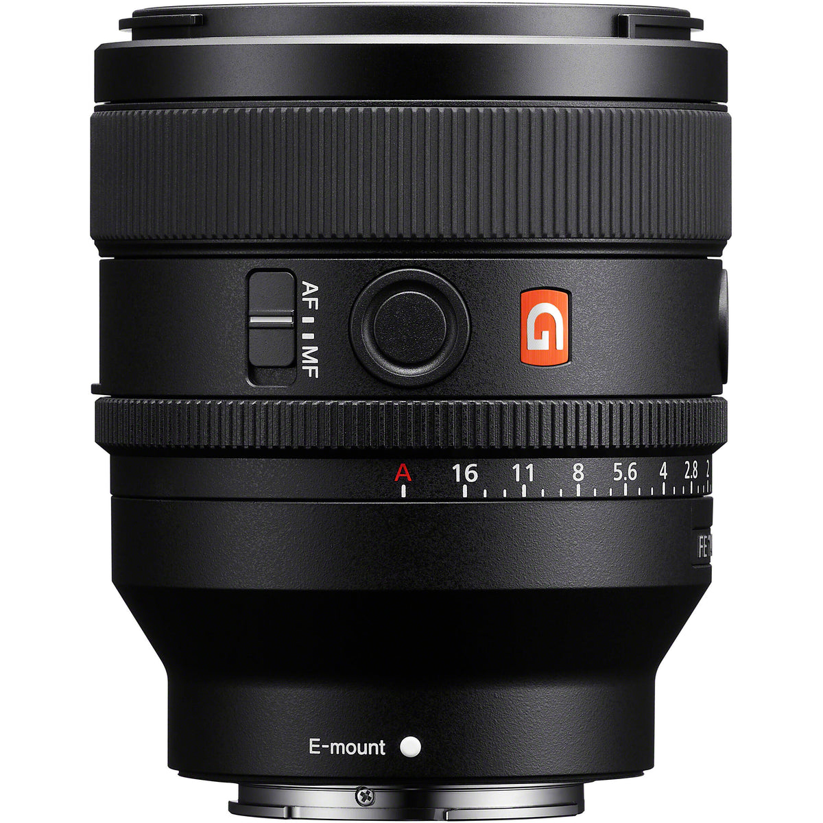 Lente Sony FE 50mm f/1.4 GM - vista frontal