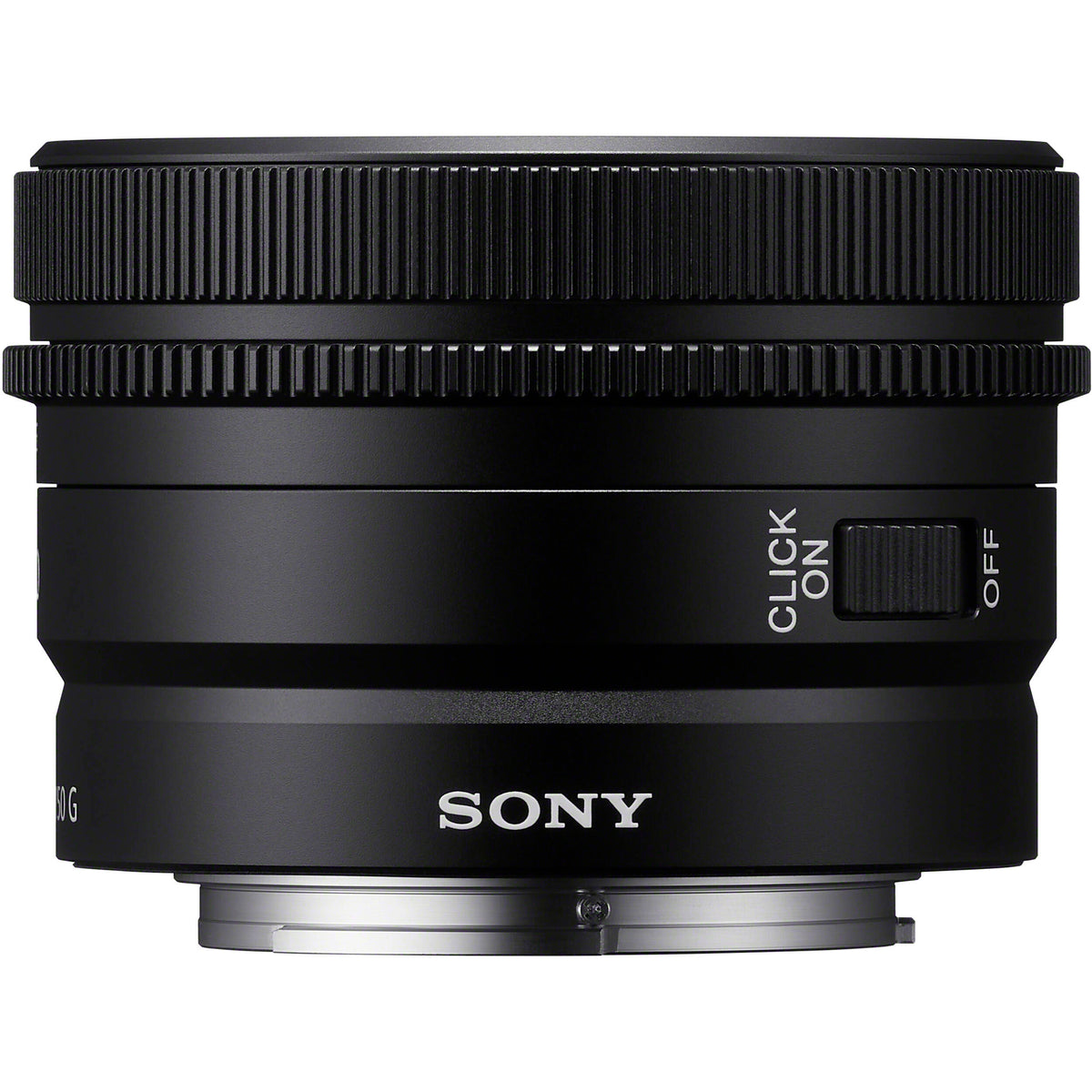 Lente Sony FE 50mm f/2.5 G - vista lateral