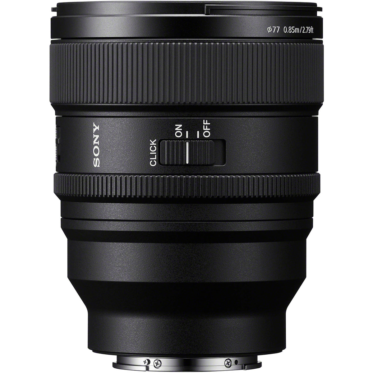Lente Sony FE 85mm f/1.4 GM II - puertos y conexiones