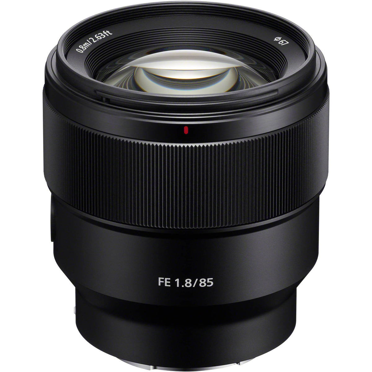 Lente Sony FE 85mm f/1.8 - vista principal