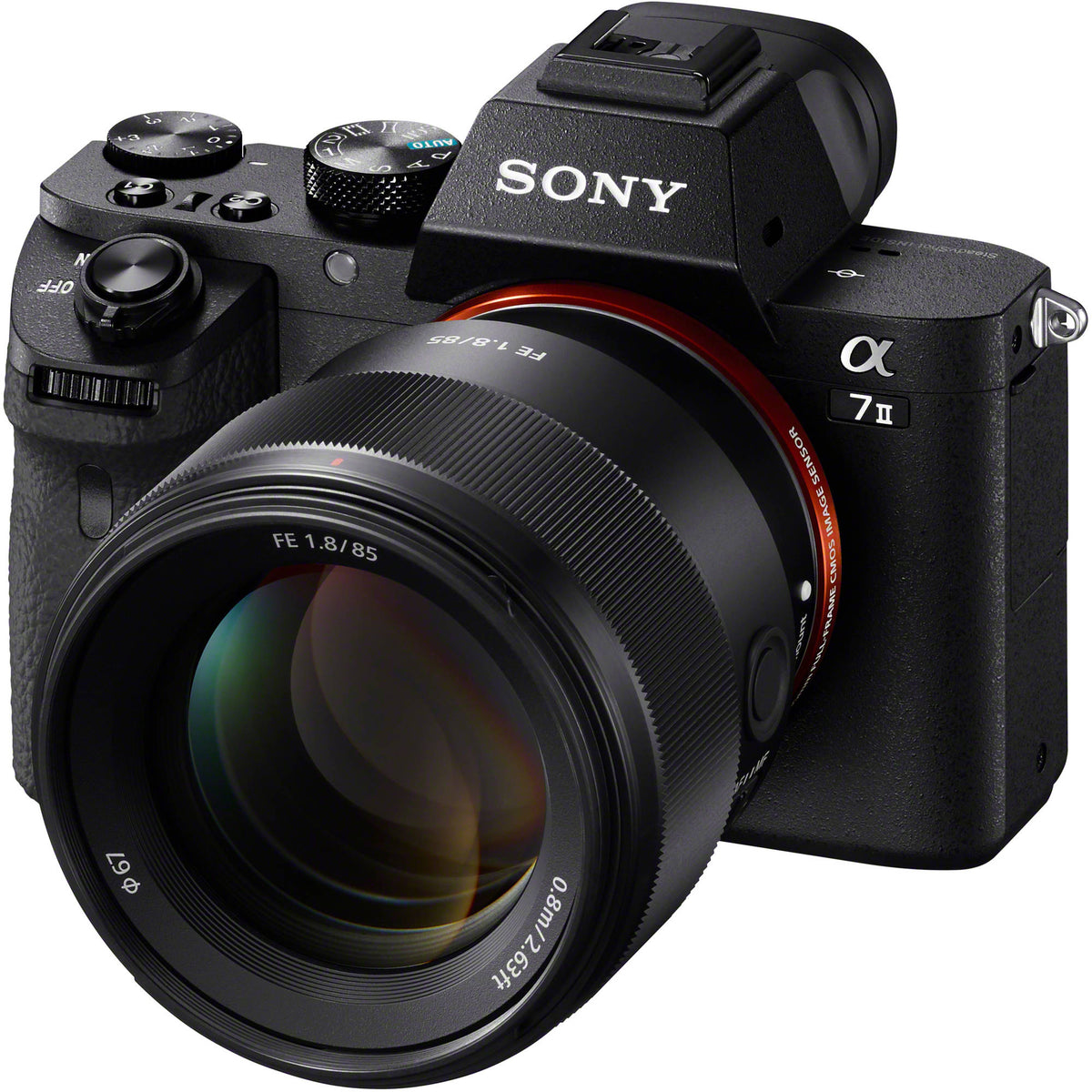 Lente Sony FE 85mm f/1.8 - vista lateral