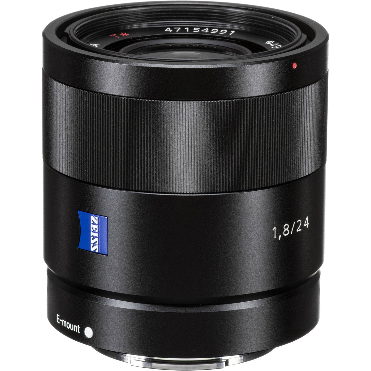 Lente Sony Sonnar T* E 24mm f/1.8 ZA - vista trasera