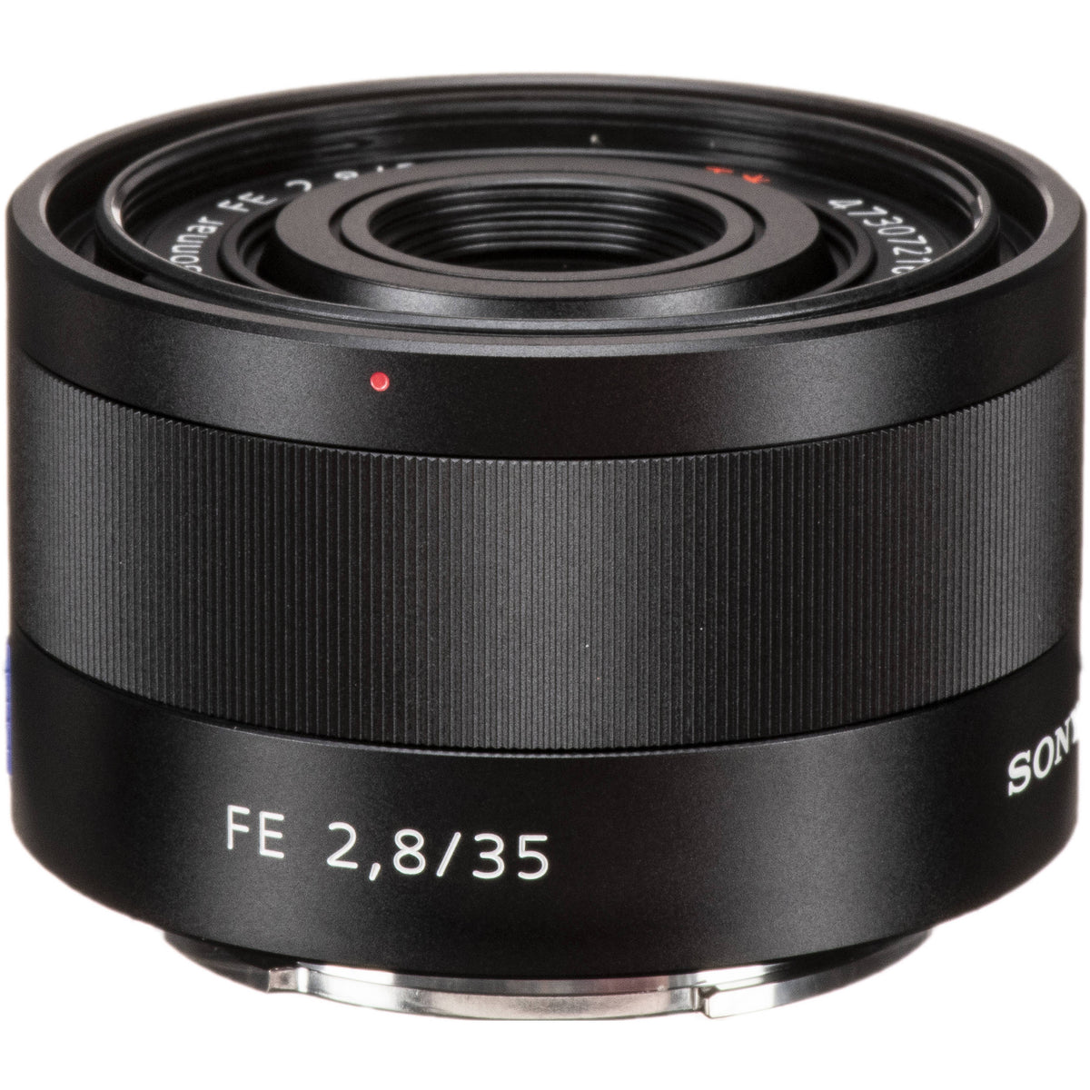 Lente Sony Sonnar T* FE 35mm f/2.8 ZA - vista frontal