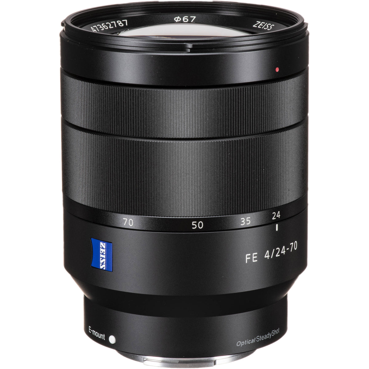 Lente Sony Vario-Tessar T* FE 24-70mm f/4 ZA OSS - vista principal