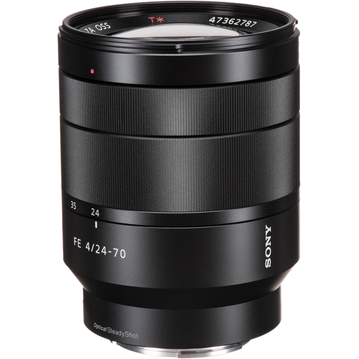 Lente Sony Vario-Tessar T* FE 24-70mm f/4 ZA OSS - vista trasera