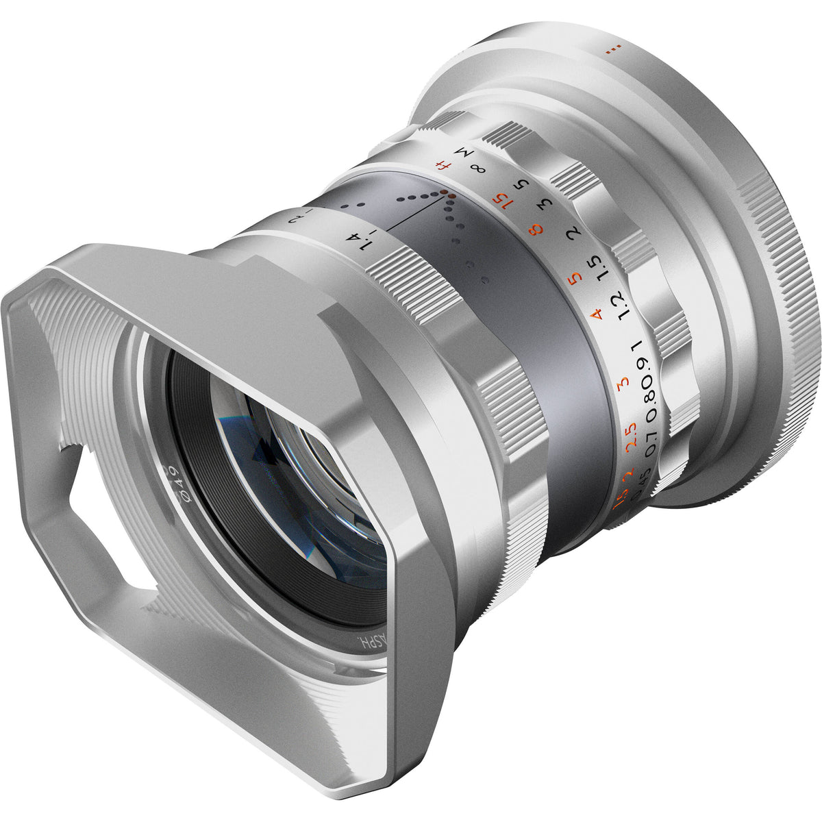 Lente Thypoch Simera 35mm f/1.4 (Plateado) - vista trasera