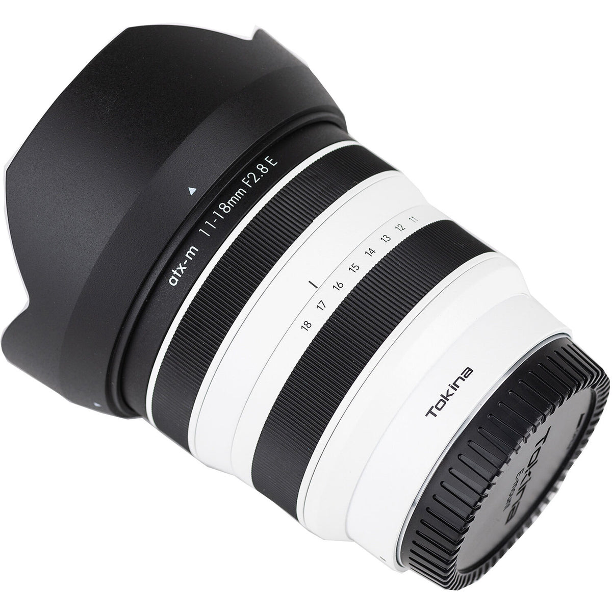 Lente Tokina 11-18mm f/2.8 ATX-M (Blanco) - vista frontal