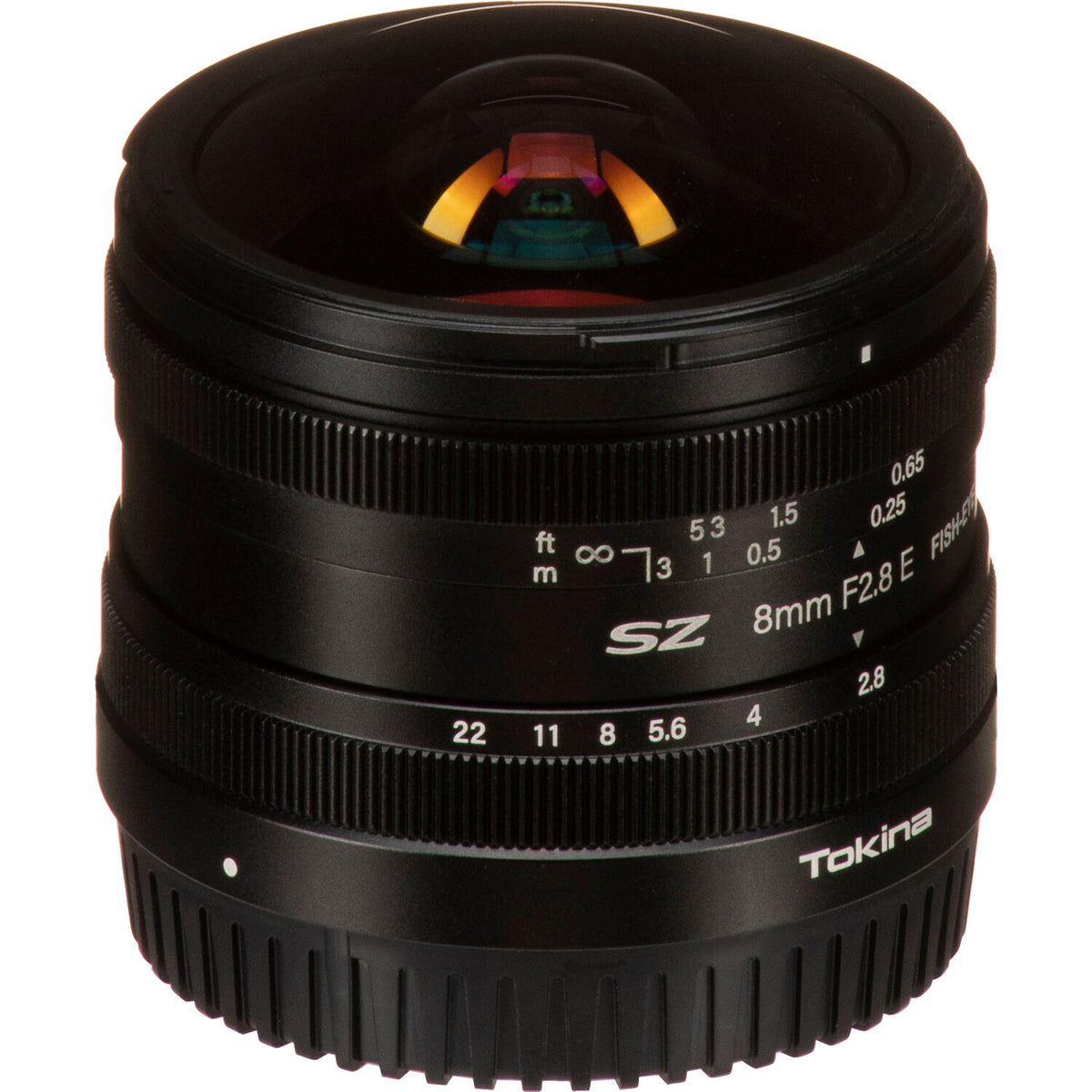 Lente Tokina SZ 8mm f/2.8 Fisheye - vista principal