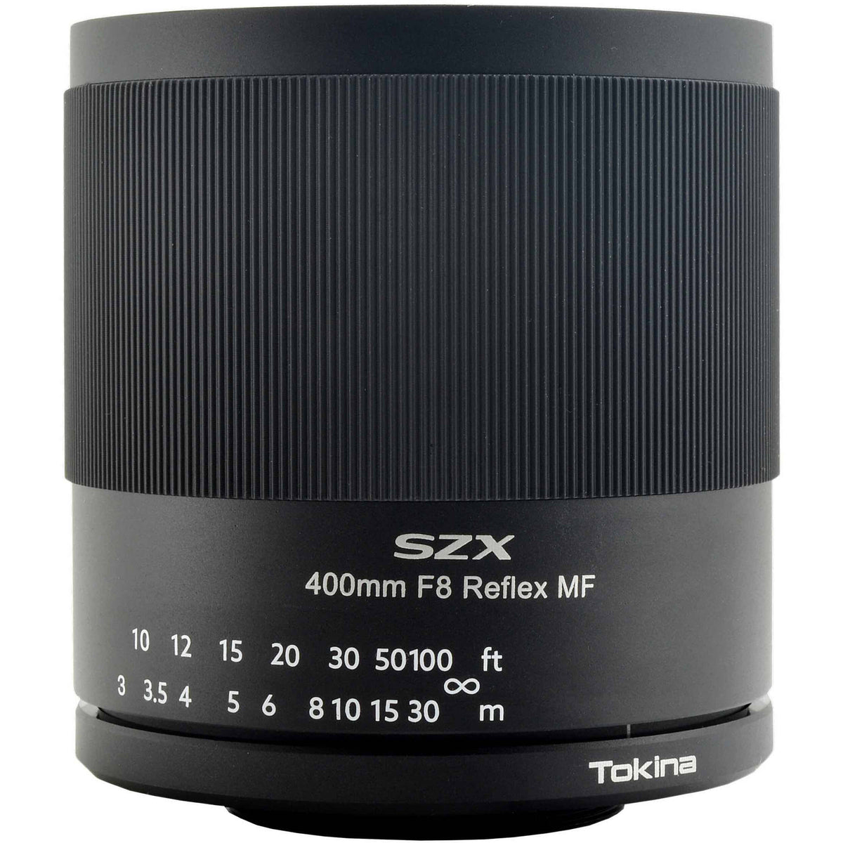 Lente Tokina SZX 400mm f/8 Reflex MF - vista frontal
