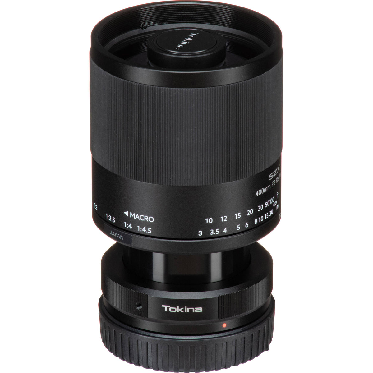 Lente Tokina SZX 400mm f/8 Reflex MF - puertos y conexiones