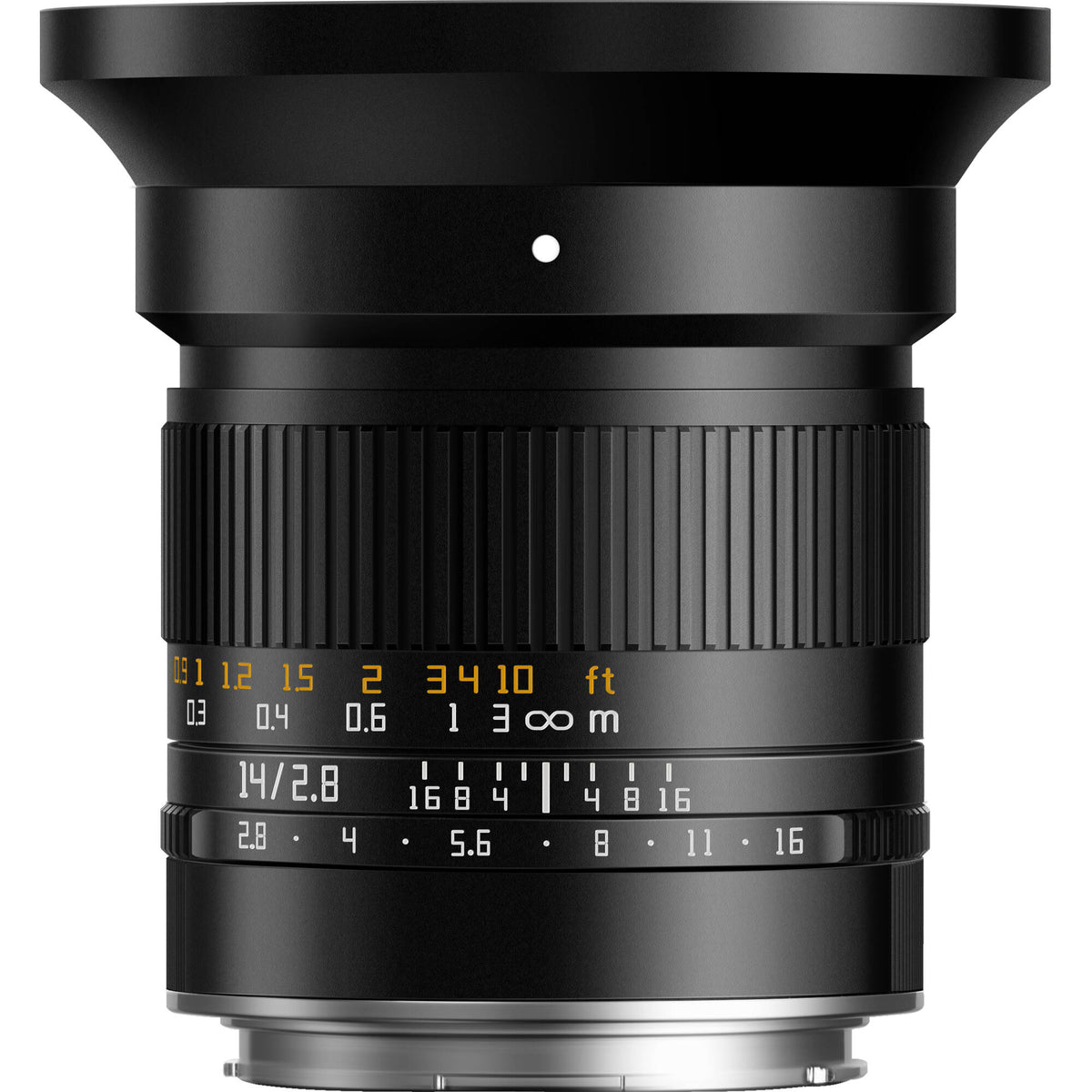 Lente TTArtisan 14mm f/2.8 - vista frontal