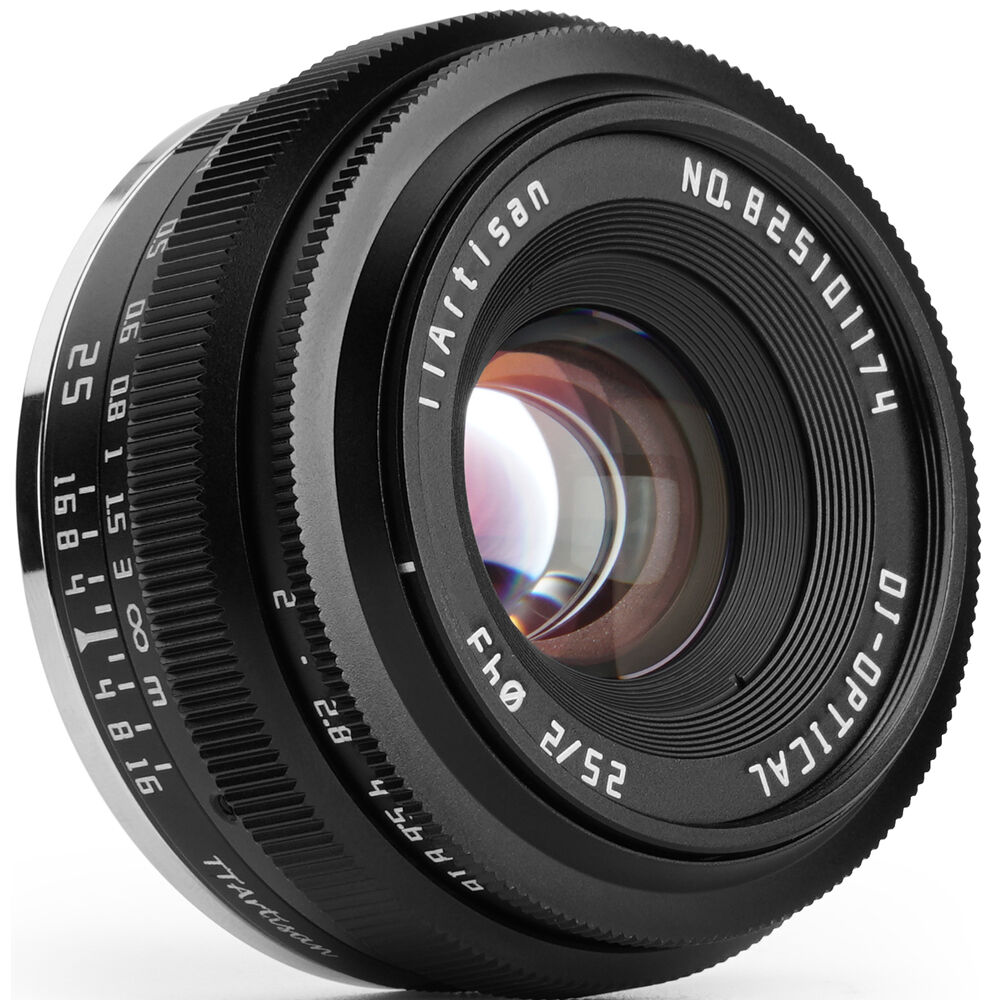 Lente TTArtisan 25mm f/2 - vista trasera