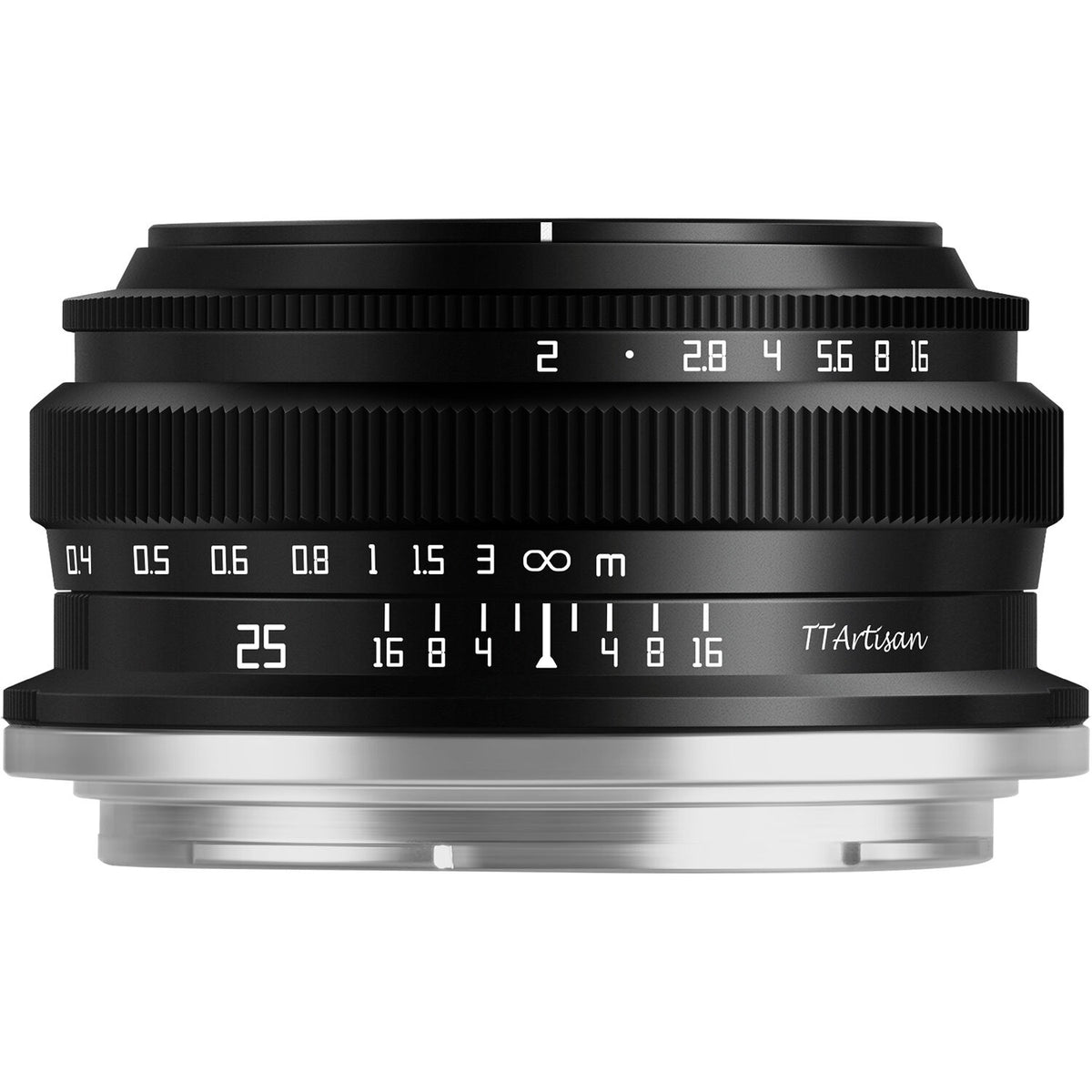 Lente TTArtisan 25mm f/2 - vista lateral