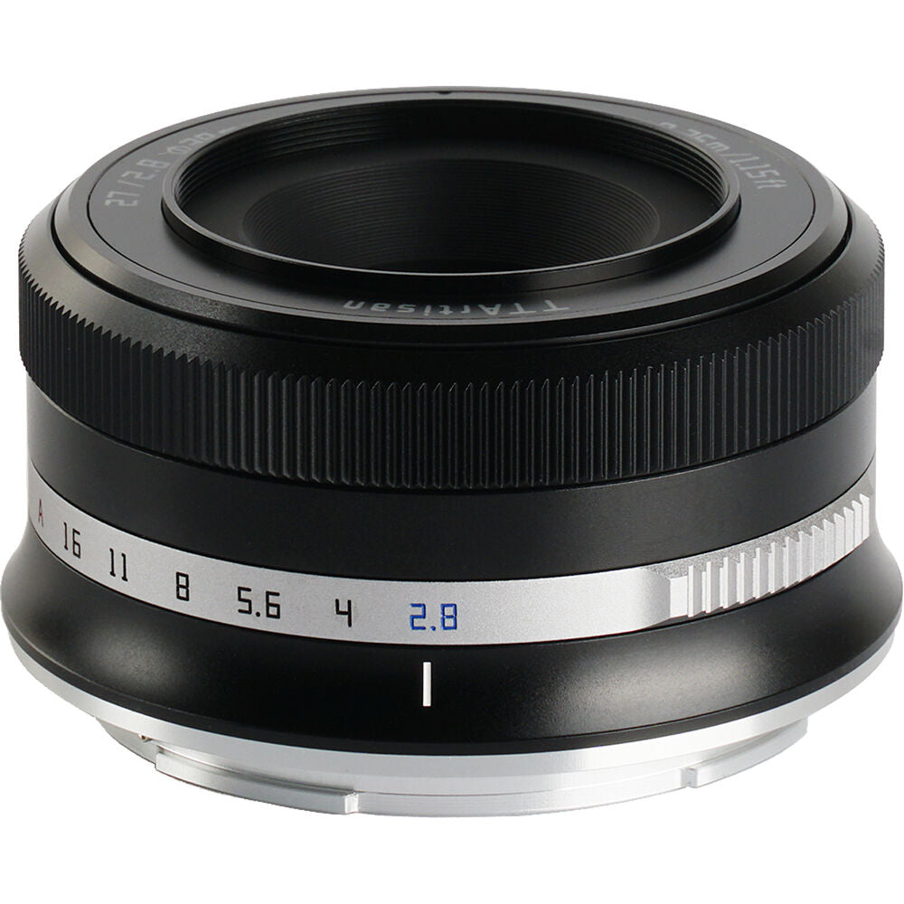 Lente TTArtisan 27mm f/2.8 (Negro) - vista frontal
