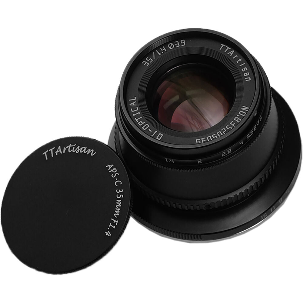 Lente TTArtisan 35mm f/1.4 (Negro) - vista frontal