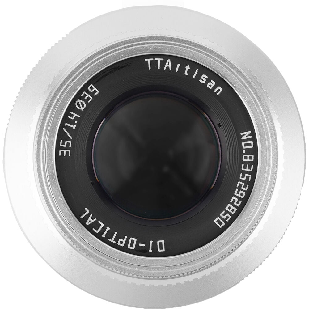 Lente TTArtisan 35mm f/1.4 (Plateado) - vista trasera