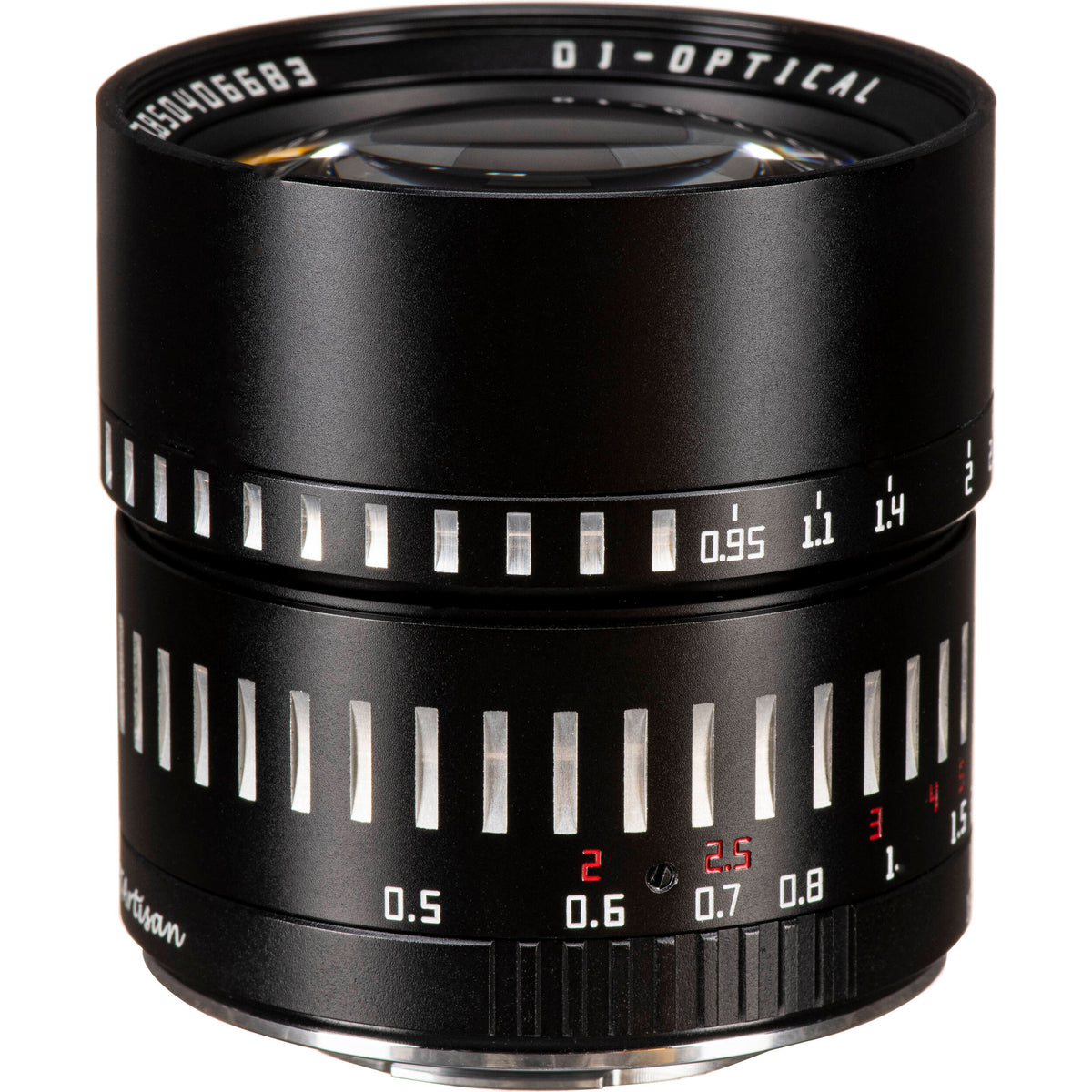 Lente TTArtisan 50mm f/0.95 - vista lateral