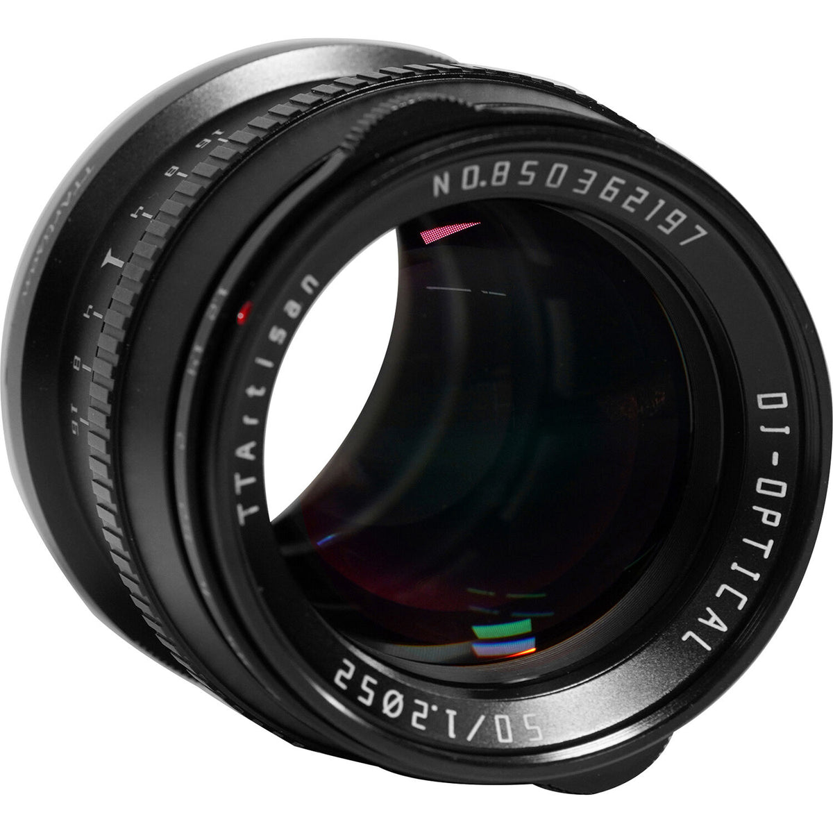 Lente TTArtisan 50mm f/1.2 (Negro) - vista frontal