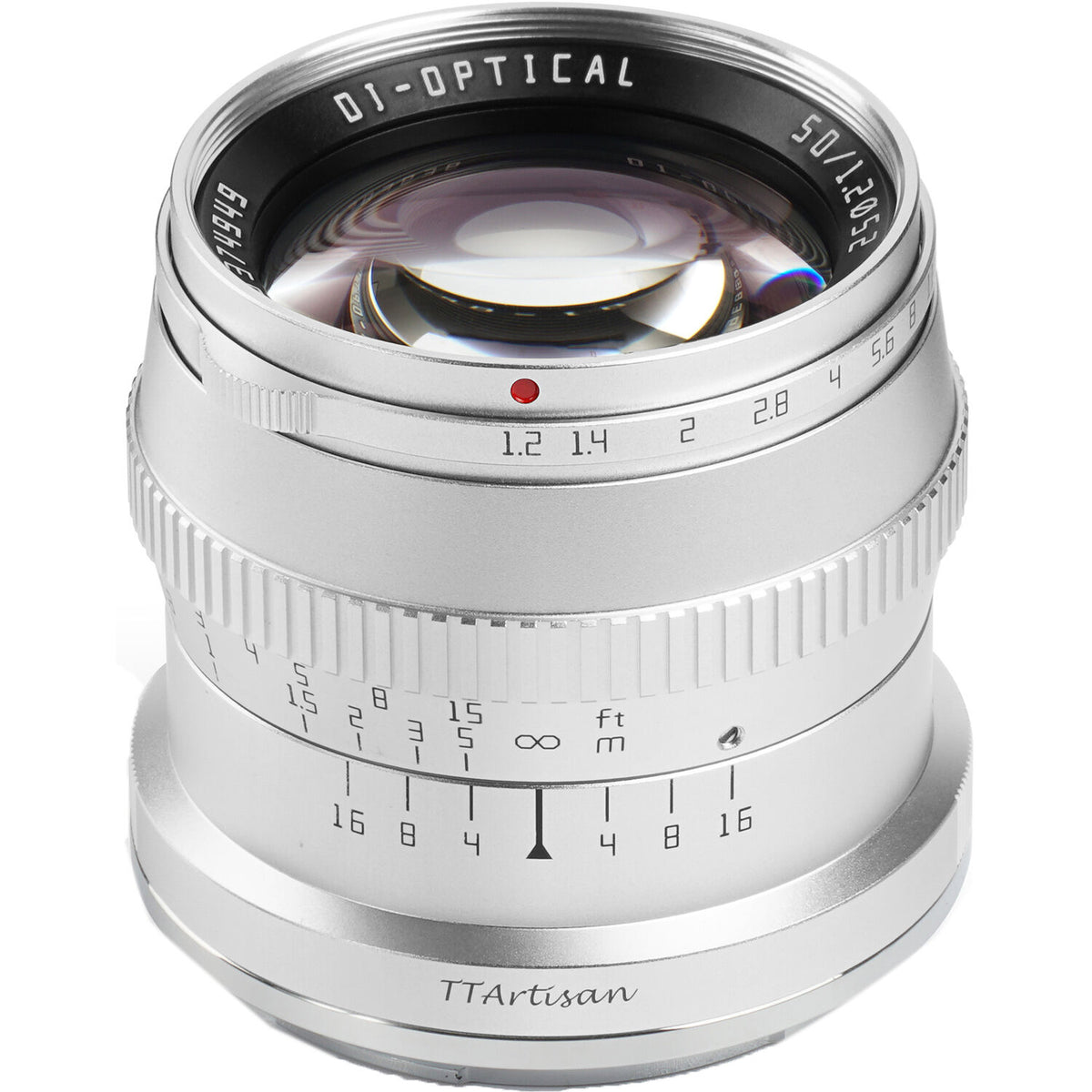 Lente TTArtisan 50mm f/1.2 (Plateado) - vista principal