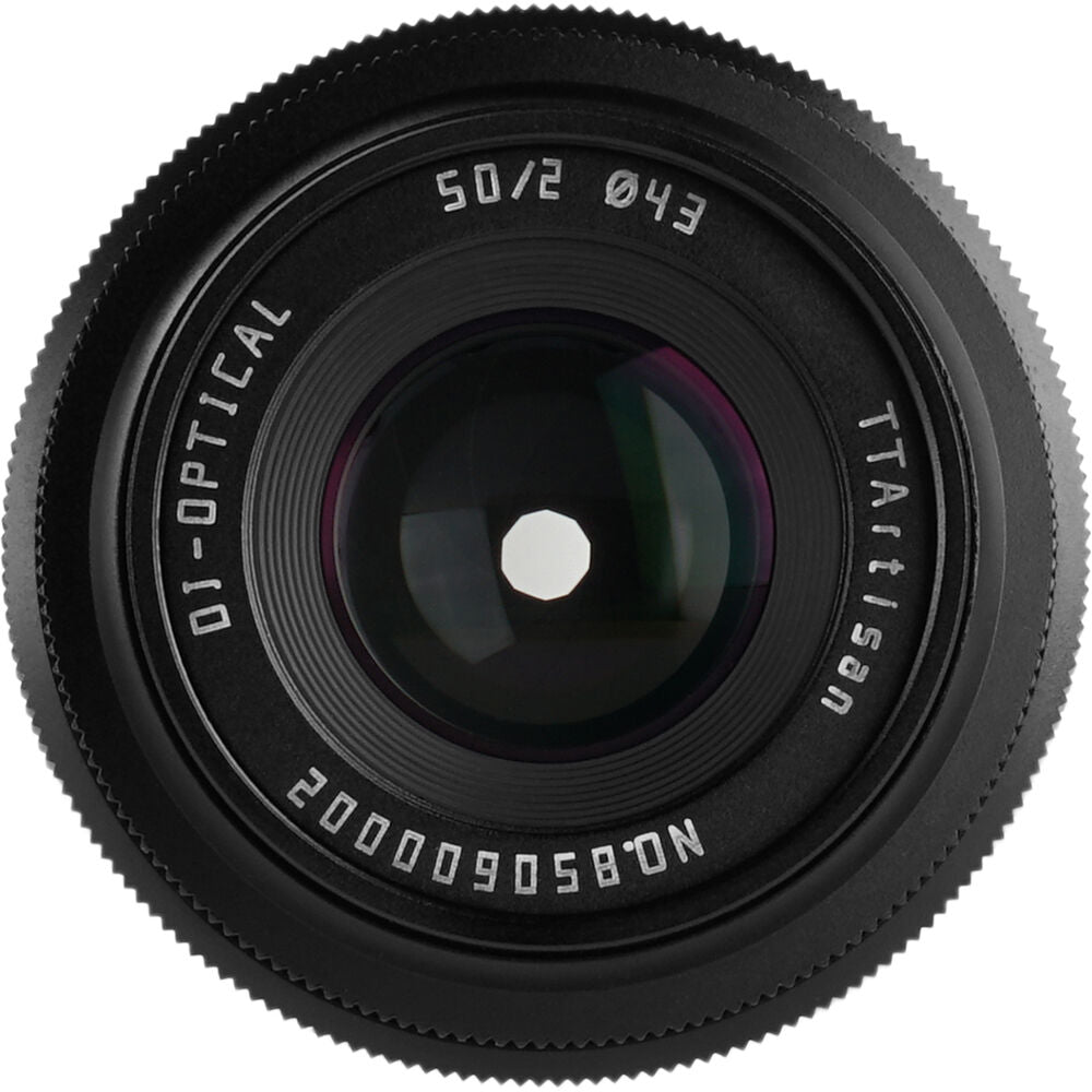 Lente TTArtisan 50mm f/2 - vista lateral