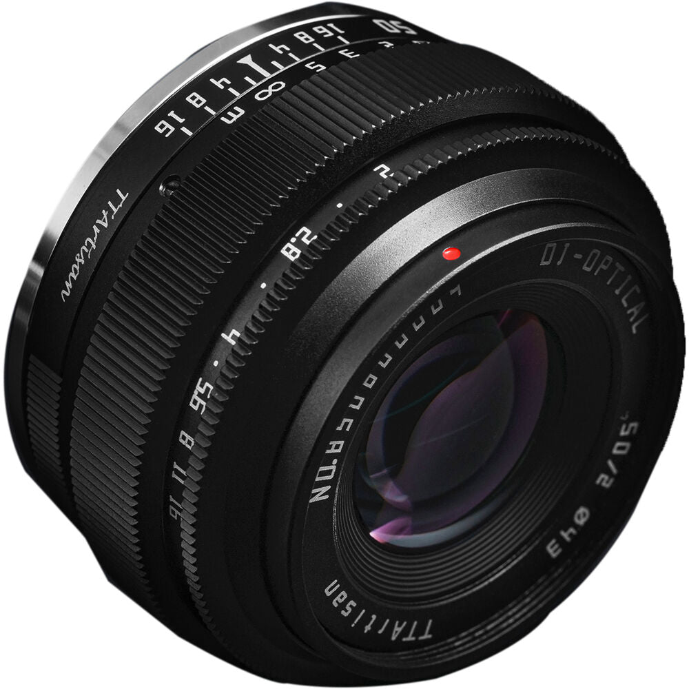 Lente TTArtisan 50mm f/2 (Negro) - vista lateral
