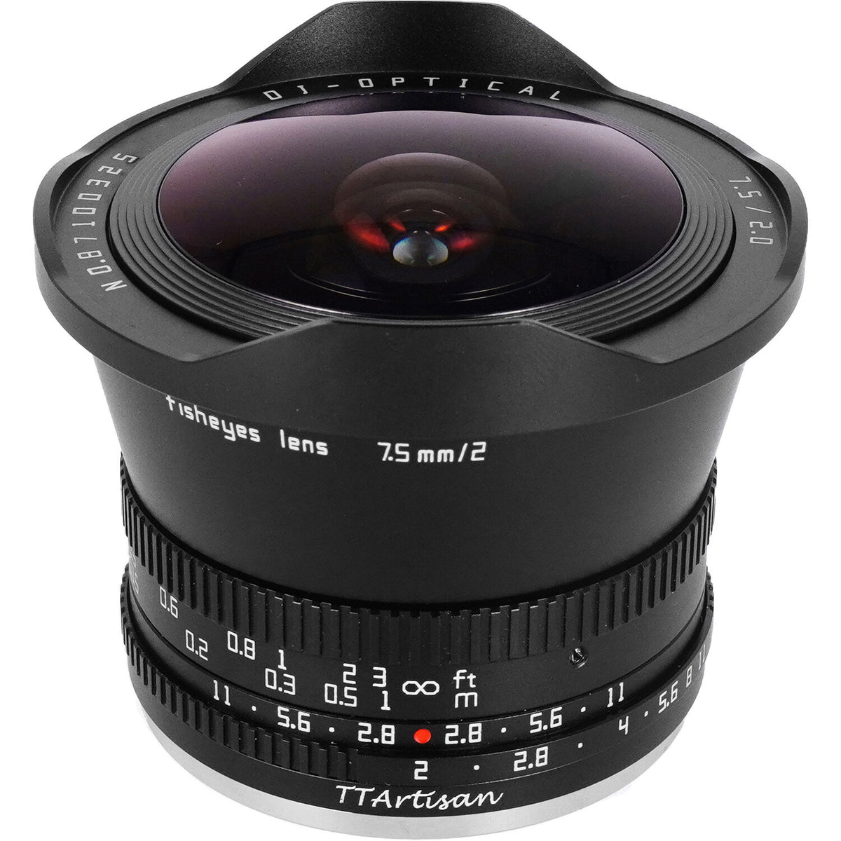 Lente TTArtisan 7.5mm f/2 Fisheye (Negro) - vista principal