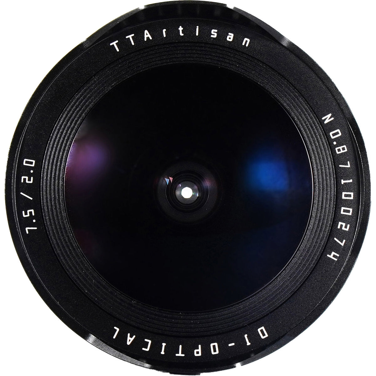 Lente TTArtisan 7.5mm f/2 Fisheye (Negro) - vista trasera