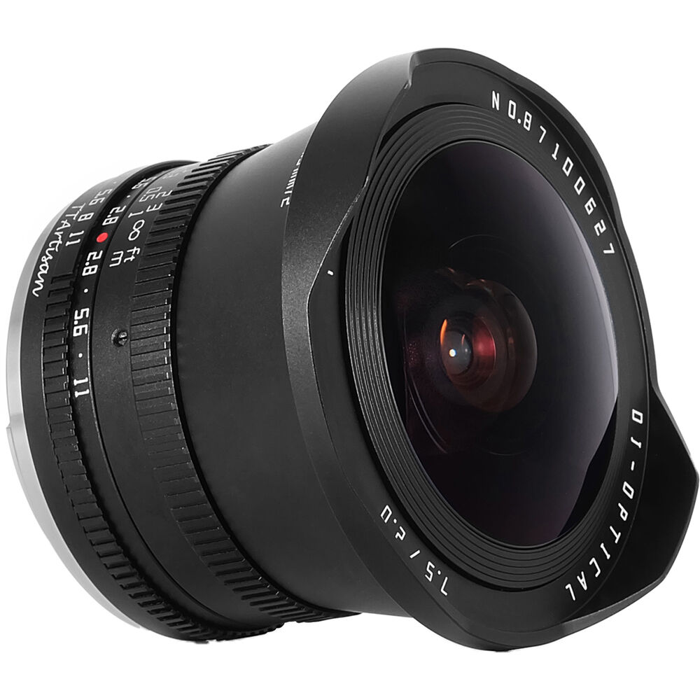 Lente TTArtisan 7.5mm f/2 Fisheye (Negro) - puertos y conexiones