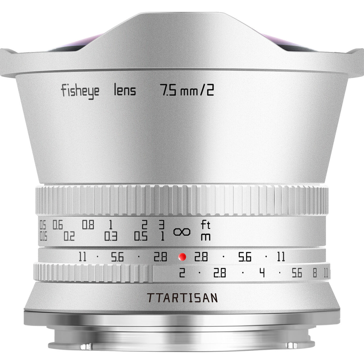 Lente TTArtisan 7.5mm f/2 Fisheye (Plateado) - vista principal