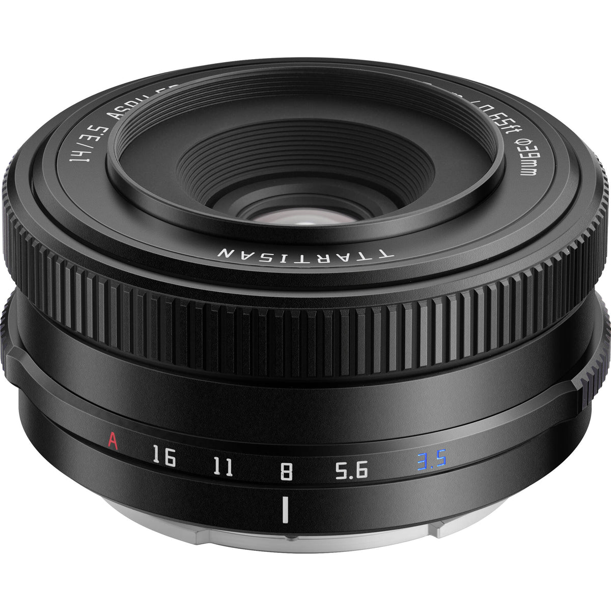 Lente TTArtisan AF 14mm f/3.5 (Negro) - vista frontal