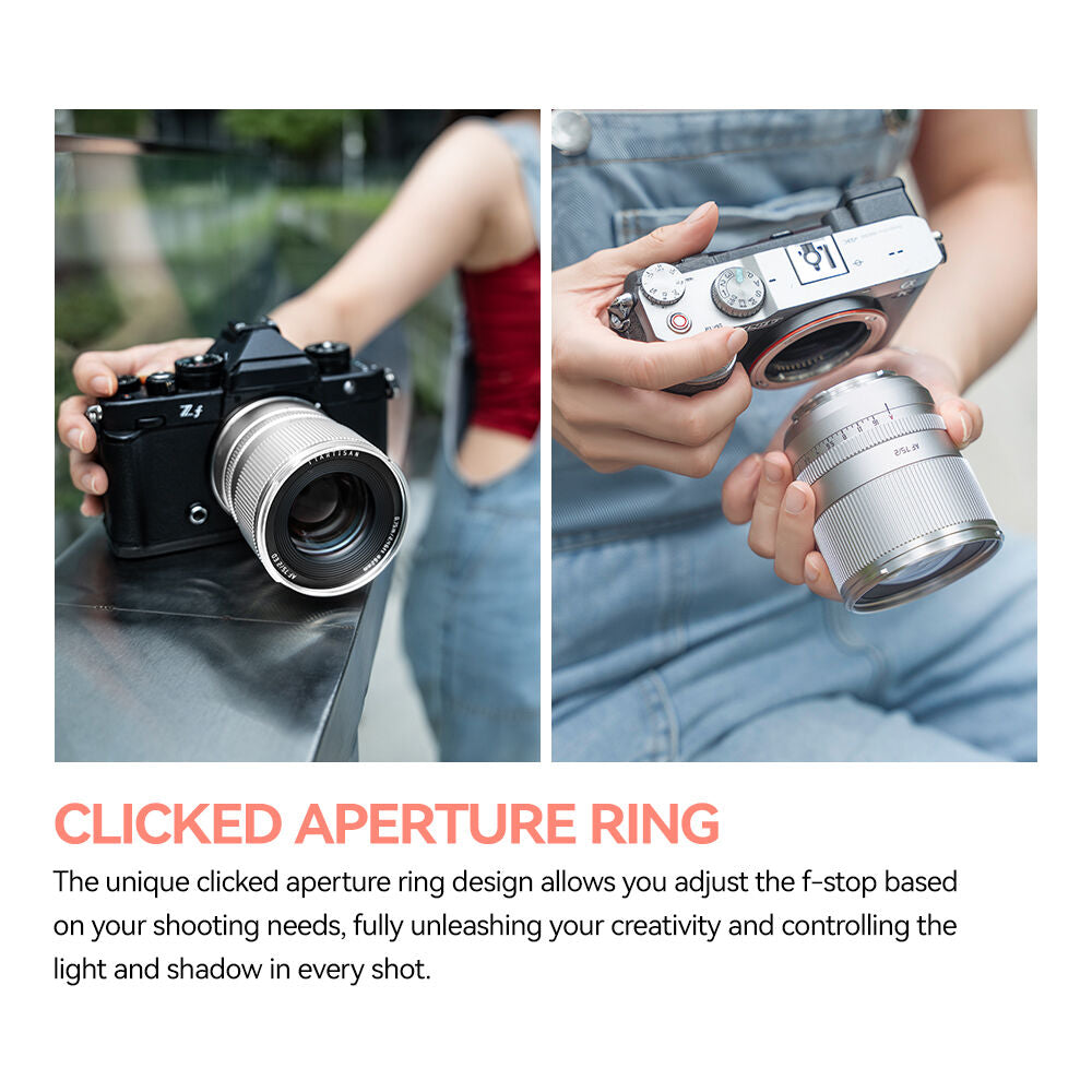 Lente TTArtisan AF 75mm f/2 (Plateado) - contenido de la caja