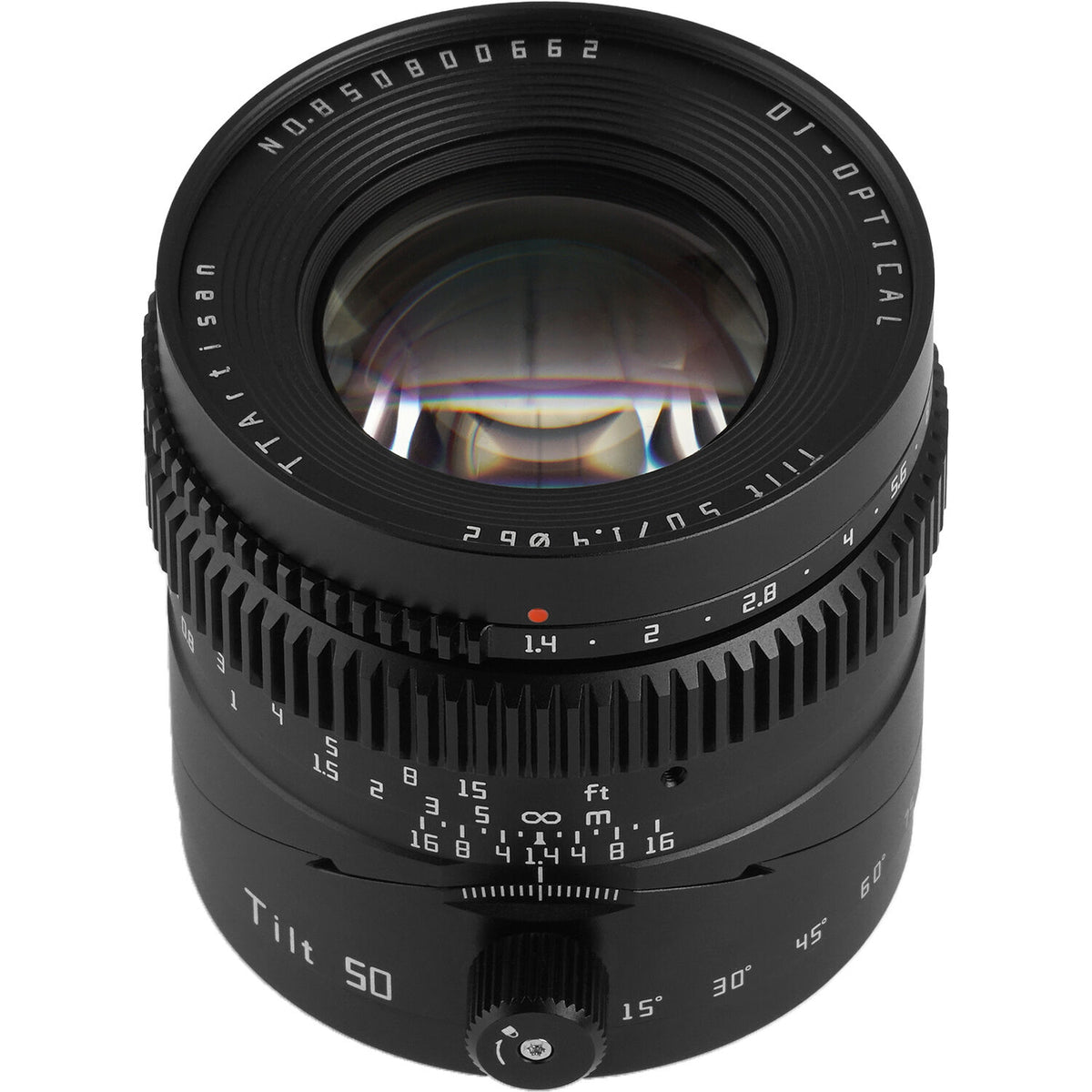 Lente TTArtisan Tilt 50mm f/1.4 - vista principal
