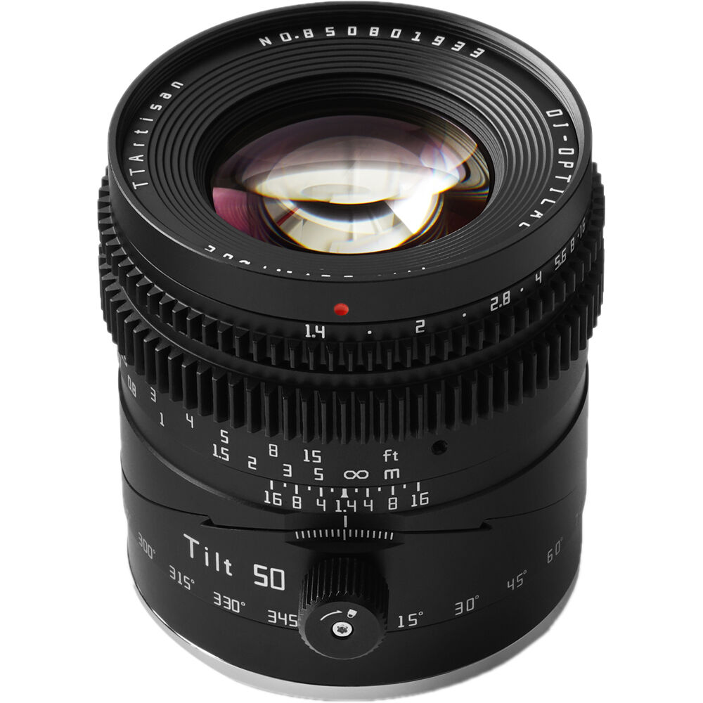 Lente TTArtisan Tilt 50mm f/1.4 - vista principal