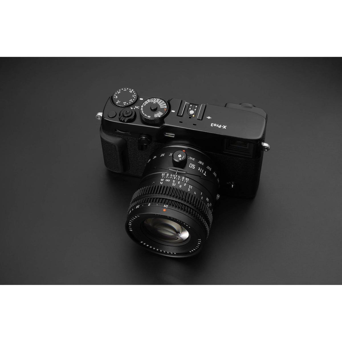 Lente TTArtisan Tilt 50mm f/1.4 - vista lateral
