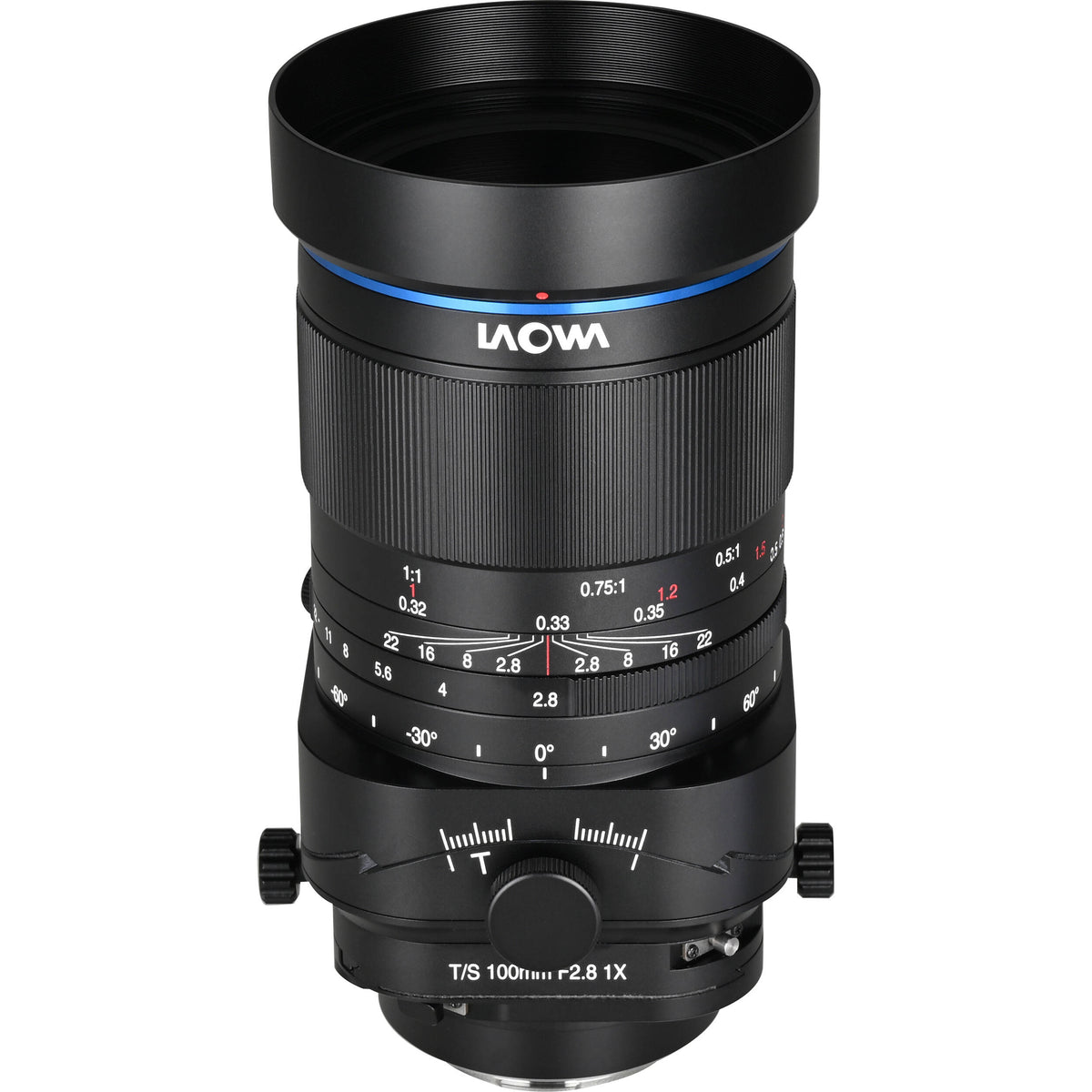 Lente Venus Optics Laowa 100mm f/2.8 Tilt-Shift 1x Macro - vista frontal