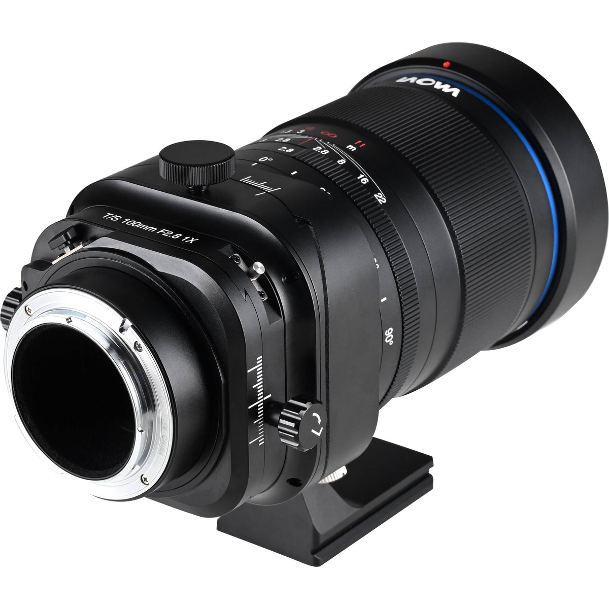 Lente Venus Optics Laowa 100mm f/2.8 Tilt-Shift 1x Macro - vista lateral