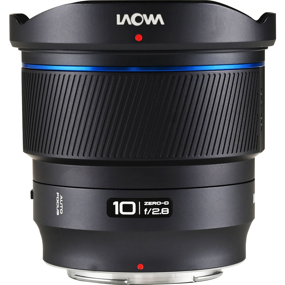 Lente Venus Optics Laowa 10mm f/2.8 Zero-D FF Autofocus - vista frontal