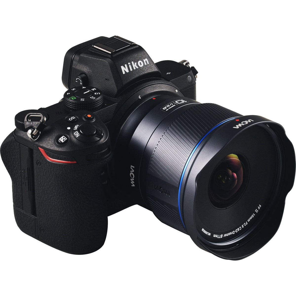 Lente Venus Optics Laowa 10mm f/2.8 Zero-D FF Autofocus - puertos y conexiones