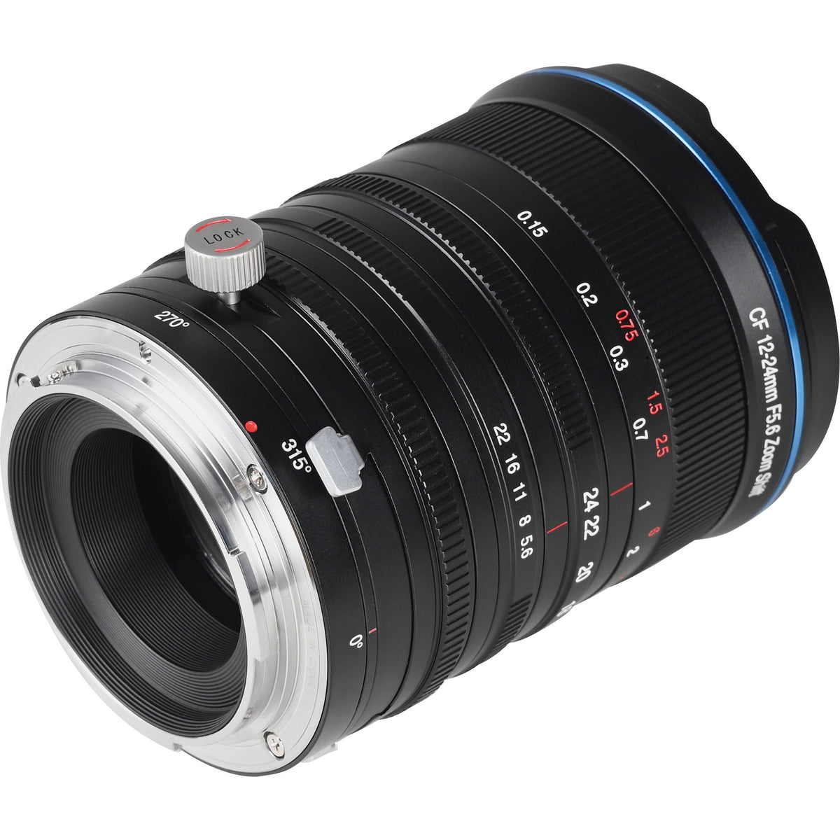 Lente Venus Optics Laowa 12-24mm f/5.6 Zoom Shift CF - vista lateral